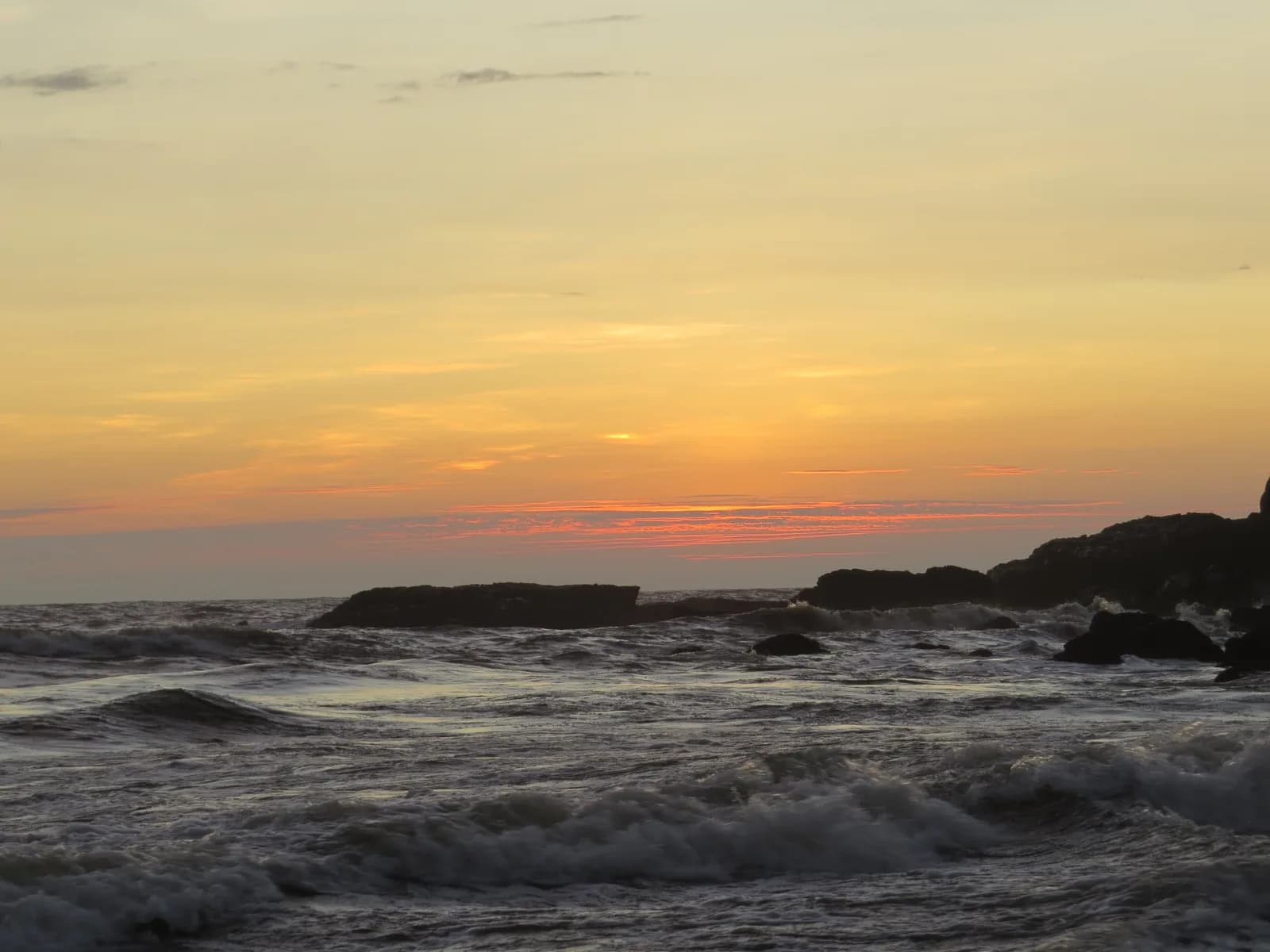 Calangute Beach at sunset, North Goa